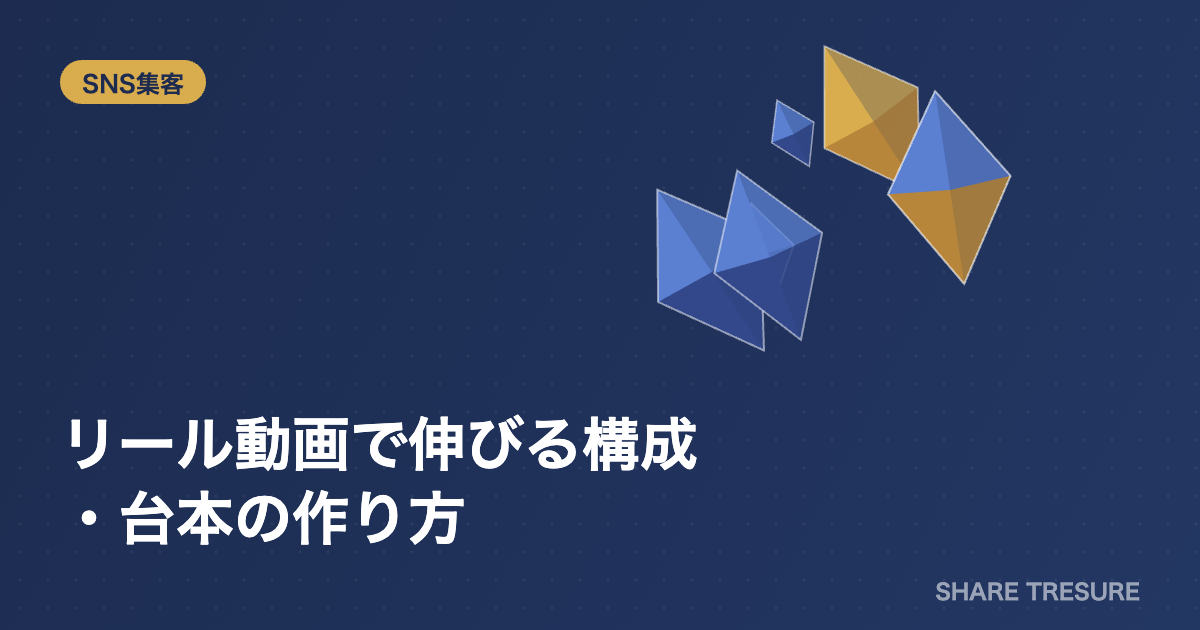 リール動画で伸びる構成・台本の作り方